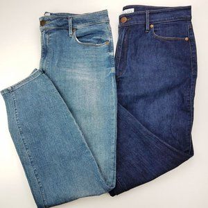 Loft | Curvy High Waist Skinny Ankle Jeans Size 12